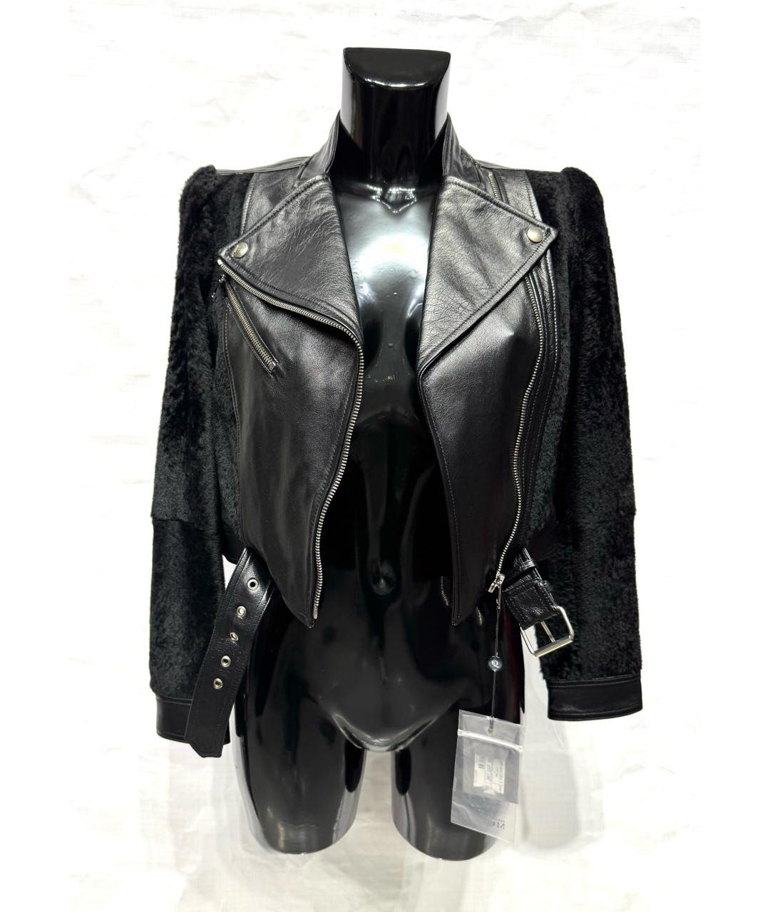 ALEXANDER MCQUEEN Черная кожаная куртка, фото 5