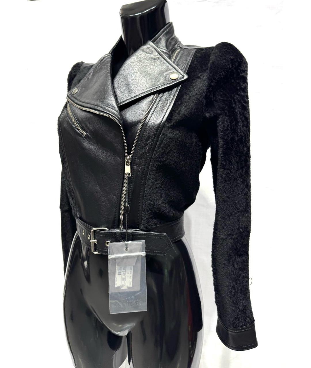 ALEXANDER MCQUEEN Черная кожаная куртка, фото 4