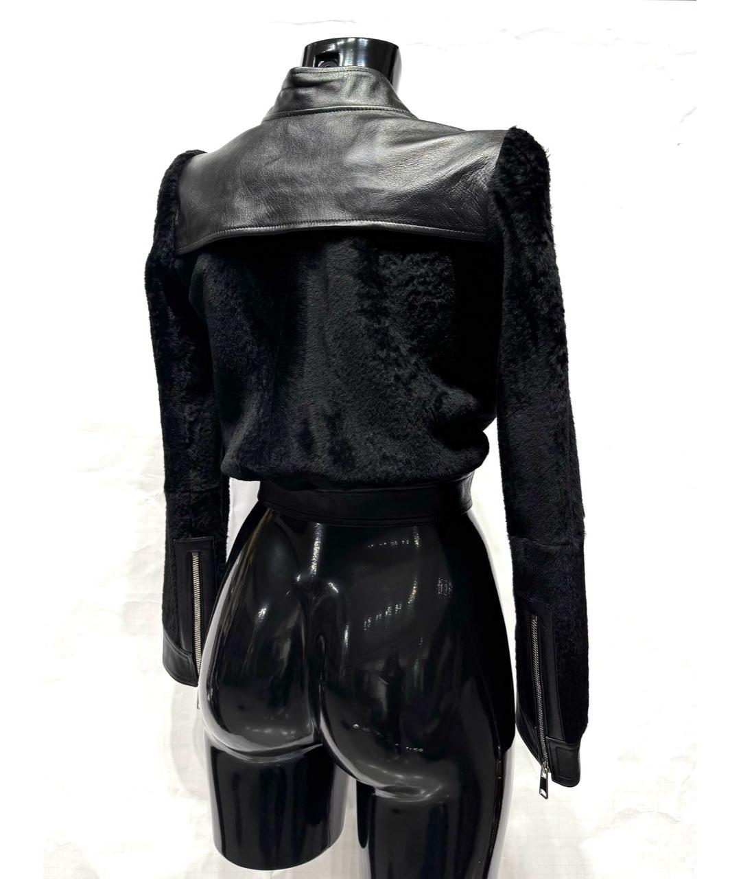 ALEXANDER MCQUEEN Черная кожаная куртка, фото 3
