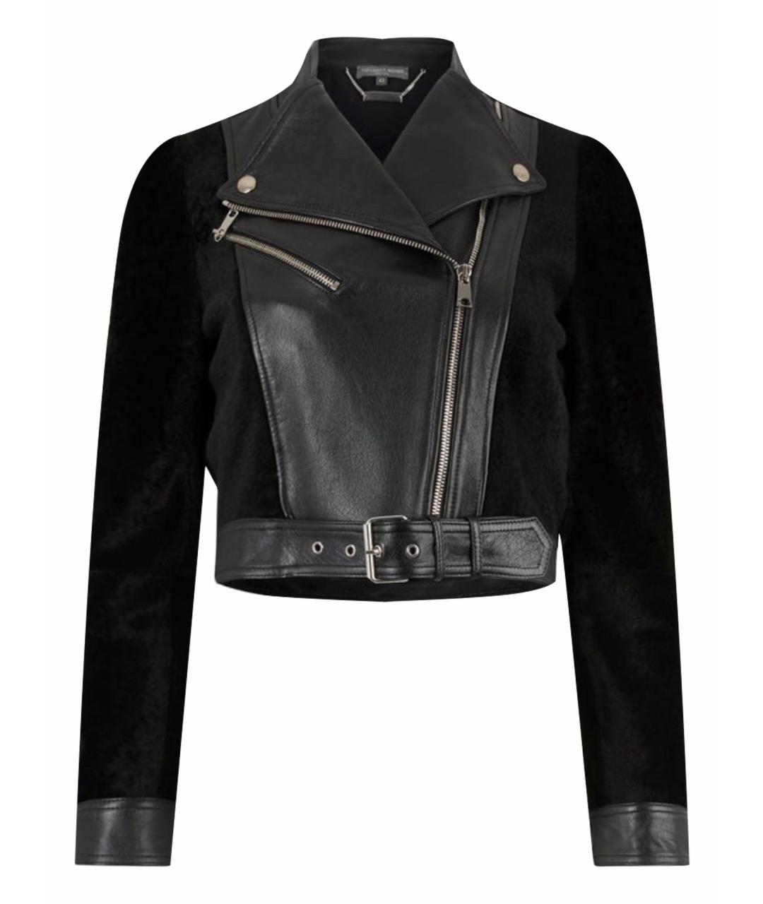 ALEXANDER MCQUEEN Черная кожаная куртка, фото 1