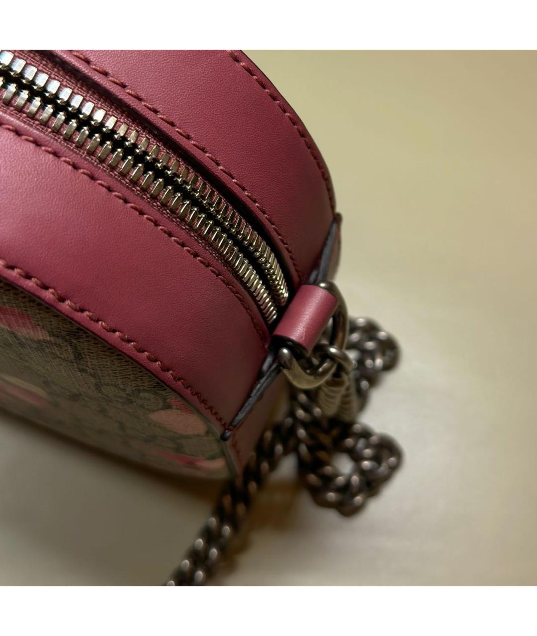 GUCCI Бежевая сумка через плечо из канвы, фото 8