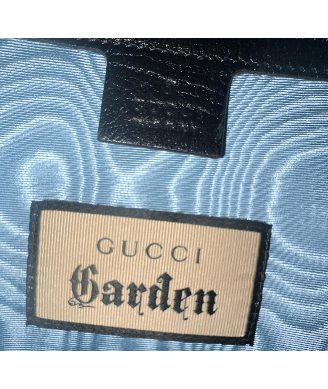 GUCCI Черная кожаная сумка тоут, фото 6