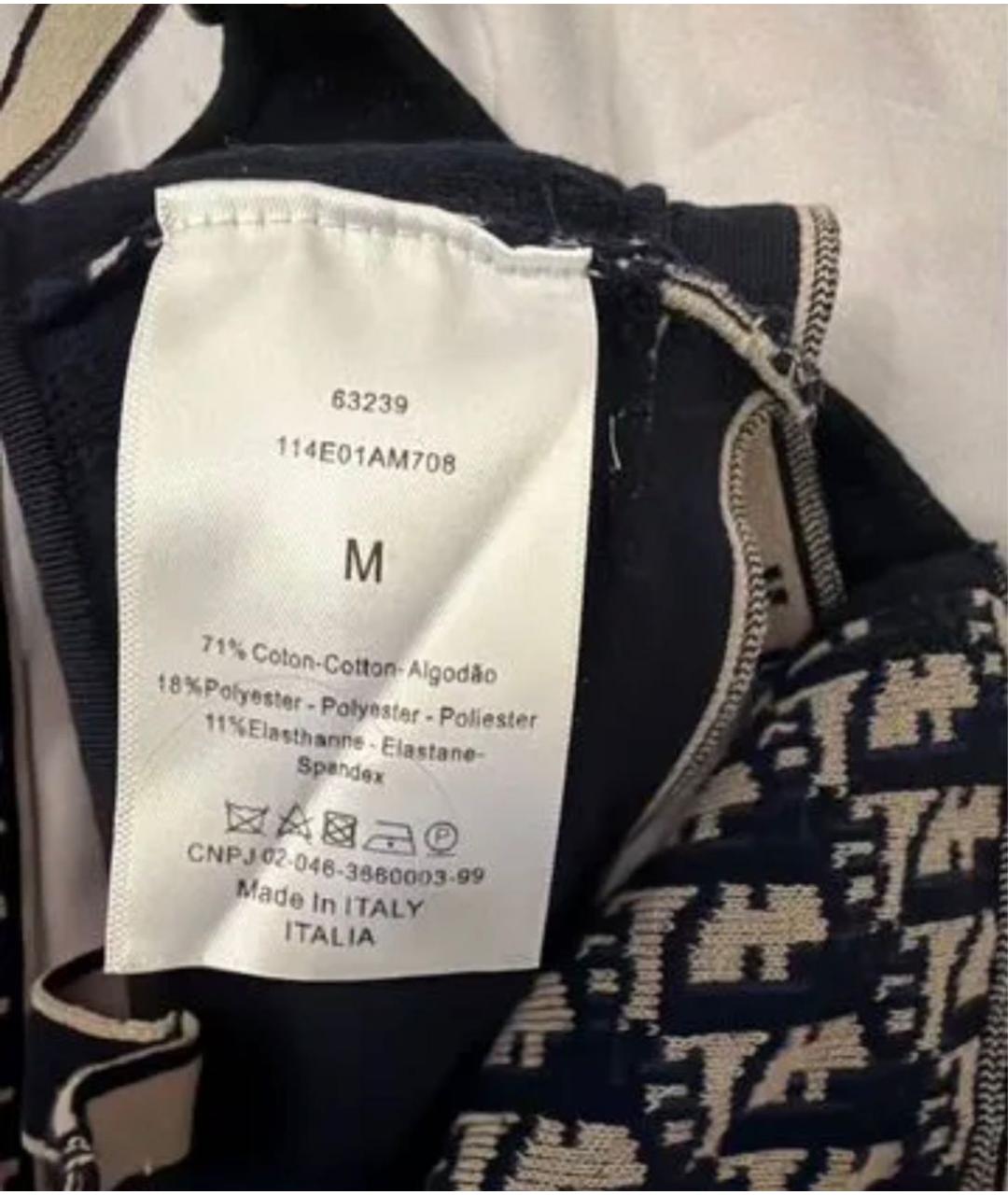 CHRISTIAN DIOR Темно-синяя хлопко-эластановая майка, фото 5
