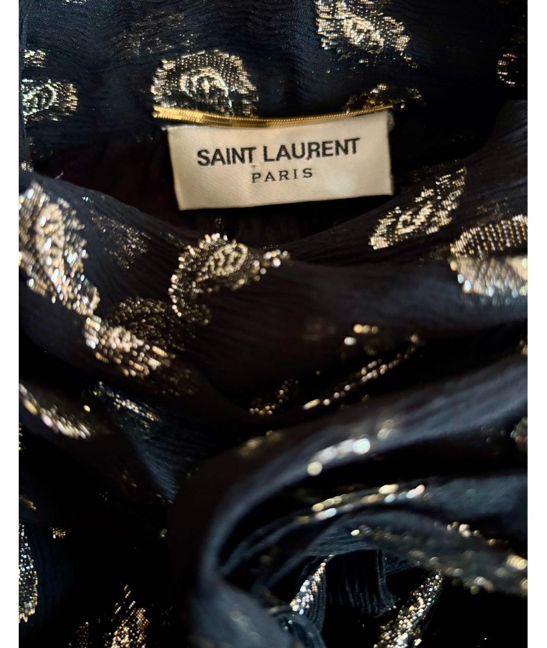 SAINT LAURENT Черное коктейльное платье, фото 3