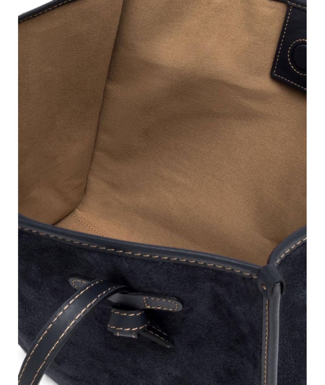 Gianni Chiarini Черная кожаная сумка тоут, фото 4