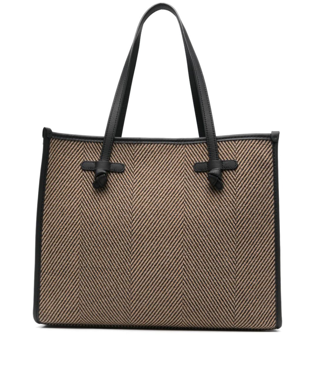 Gianni Chiarini Коричневая тканевая сумка тоут, фото 1