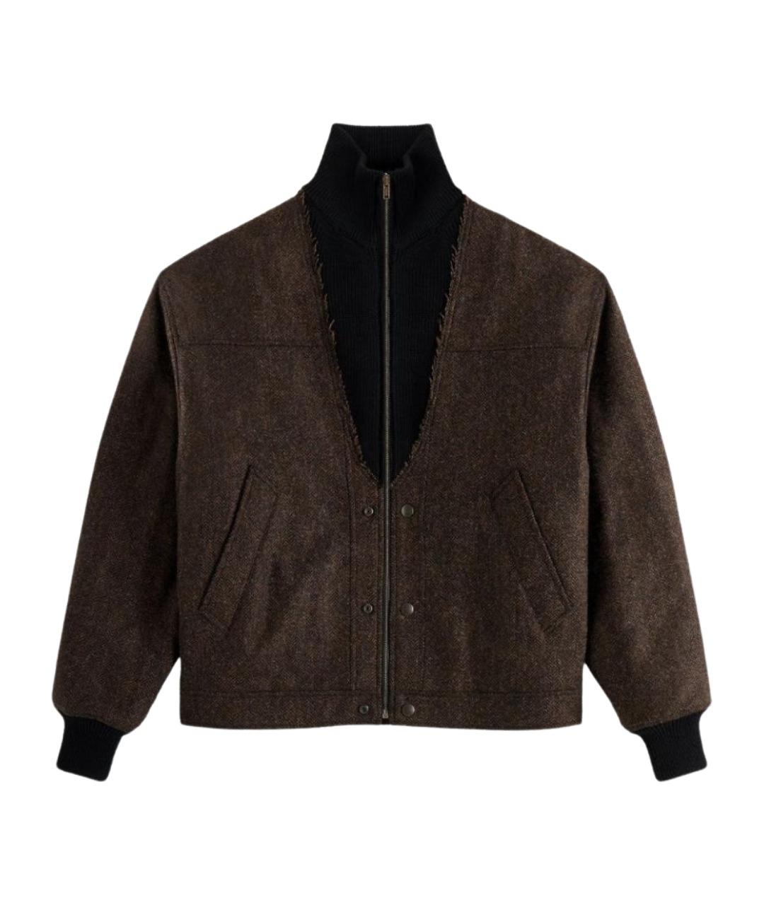 MAISON MARGIELA Коричневая шерстяная куртка, фото 1