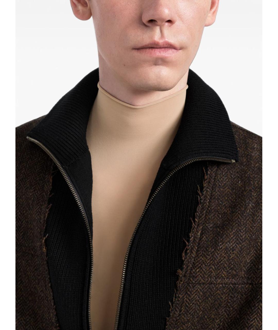MAISON MARGIELA Коричневая шерстяная куртка, фото 6