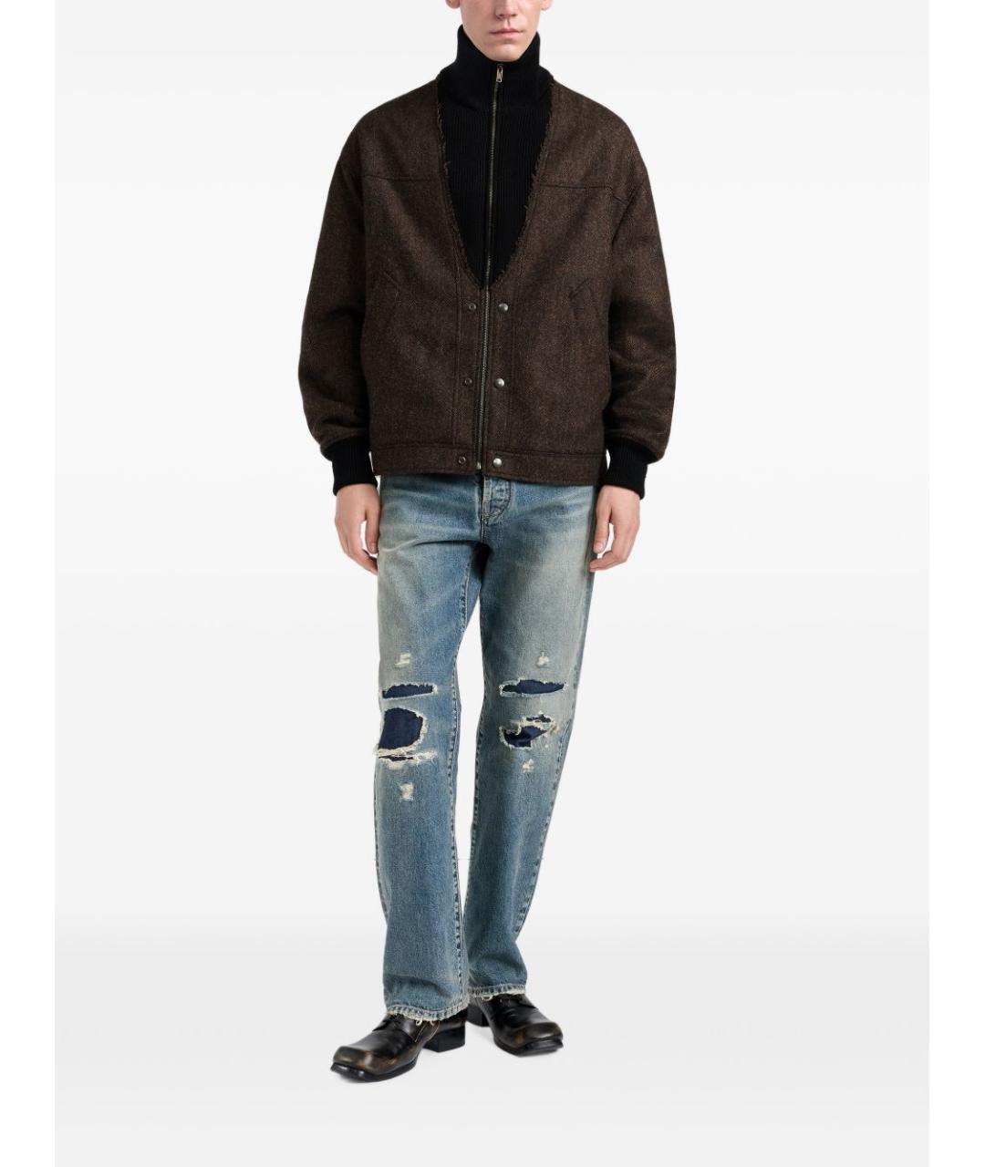 MAISON MARGIELA Коричневая шерстяная куртка, фото 3