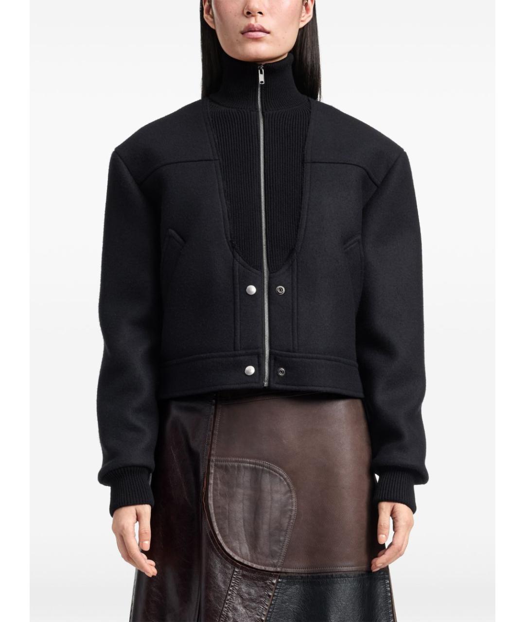 MAISON MARGIELA Черная шерстяная куртка, фото 6