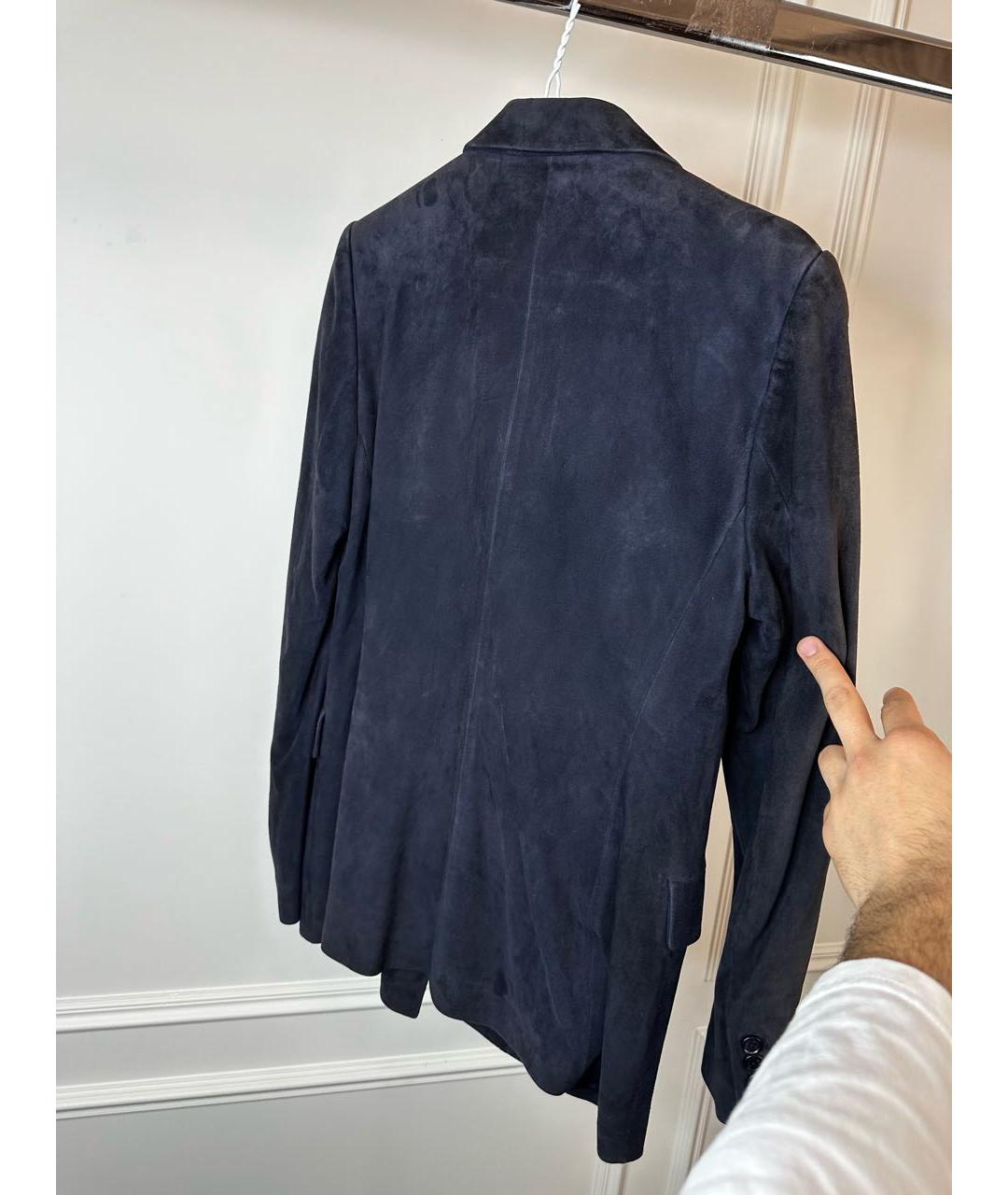 RALPH LAUREN Темно-синяя бархатная куртка, фото 2