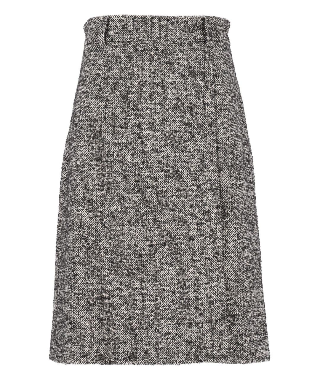 DOLCE&GABBANA Мульти шерстяная юбка миди, фото 1