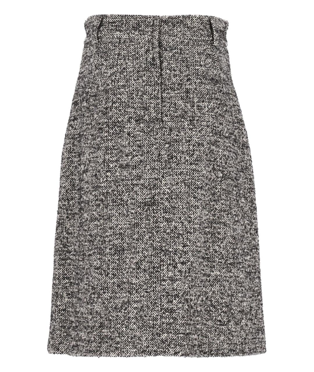 DOLCE&GABBANA Мульти шерстяная юбка миди, фото 2