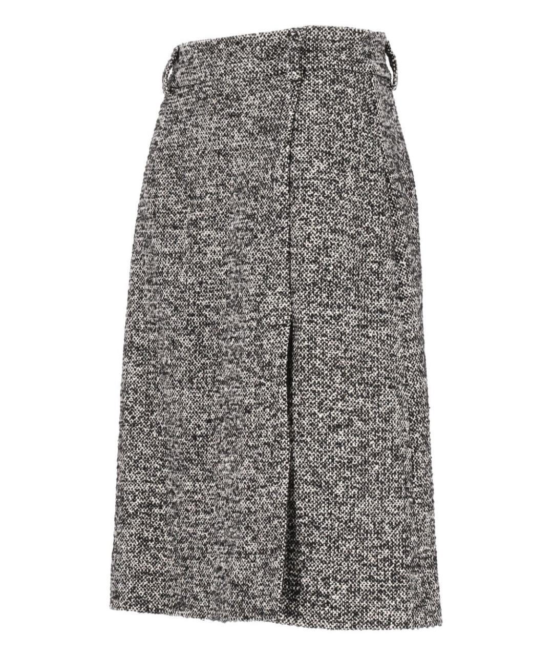 DOLCE&GABBANA Мульти шерстяная юбка миди, фото 3