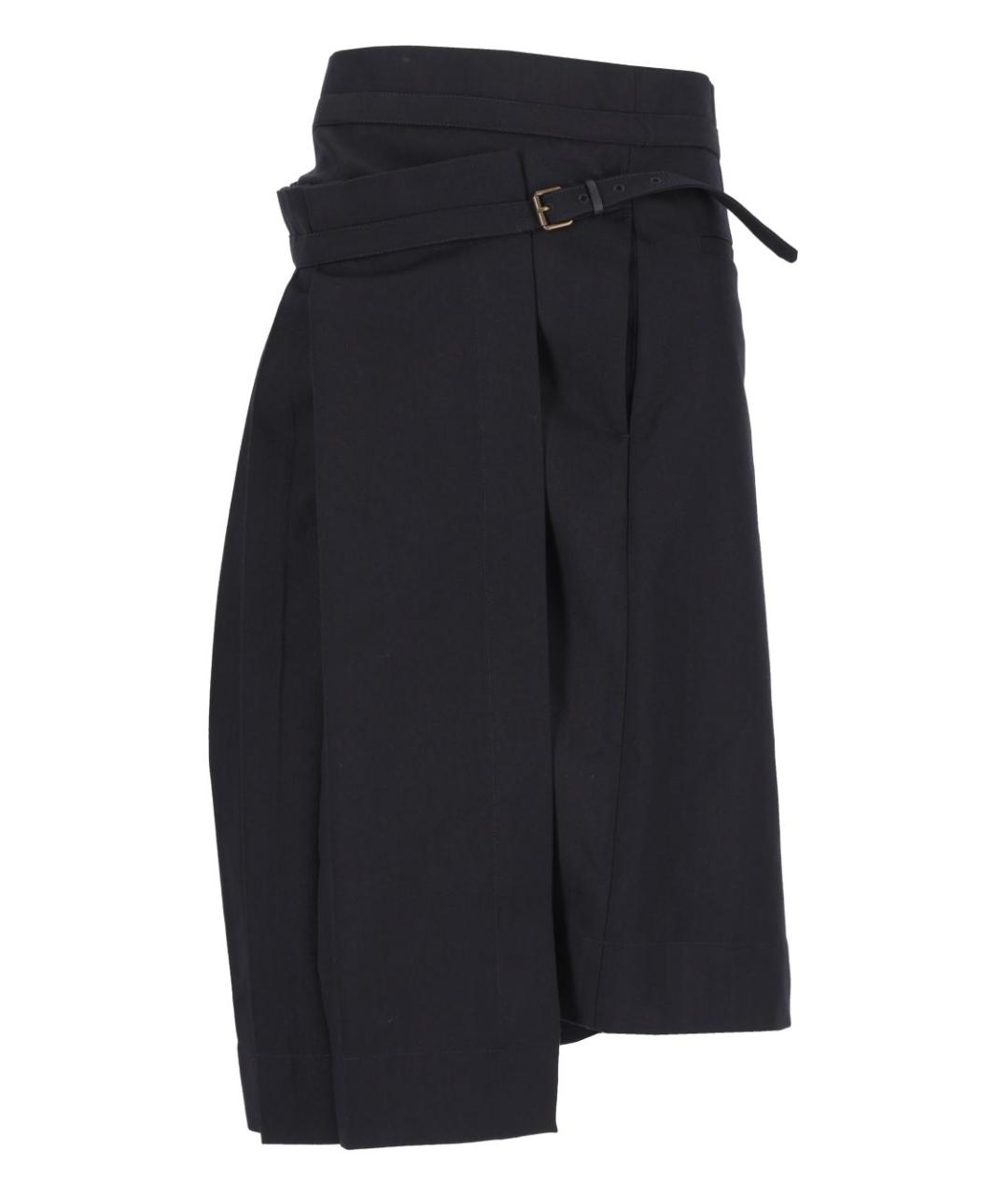 DRIES VAN NOTEN Синяя шерстяная юбка миди, фото 1
