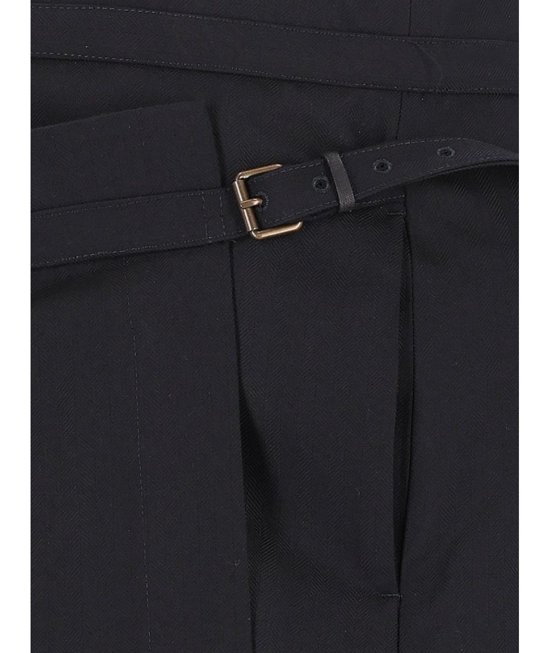 DRIES VAN NOTEN Синяя шерстяная юбка миди, фото 4