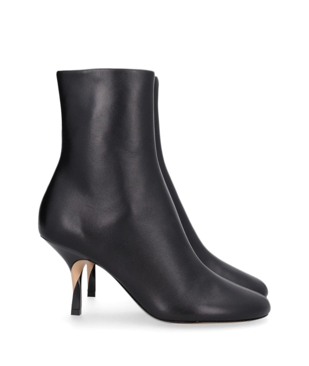 JACQUEMUS Черные кожаные ботильоны, фото 6