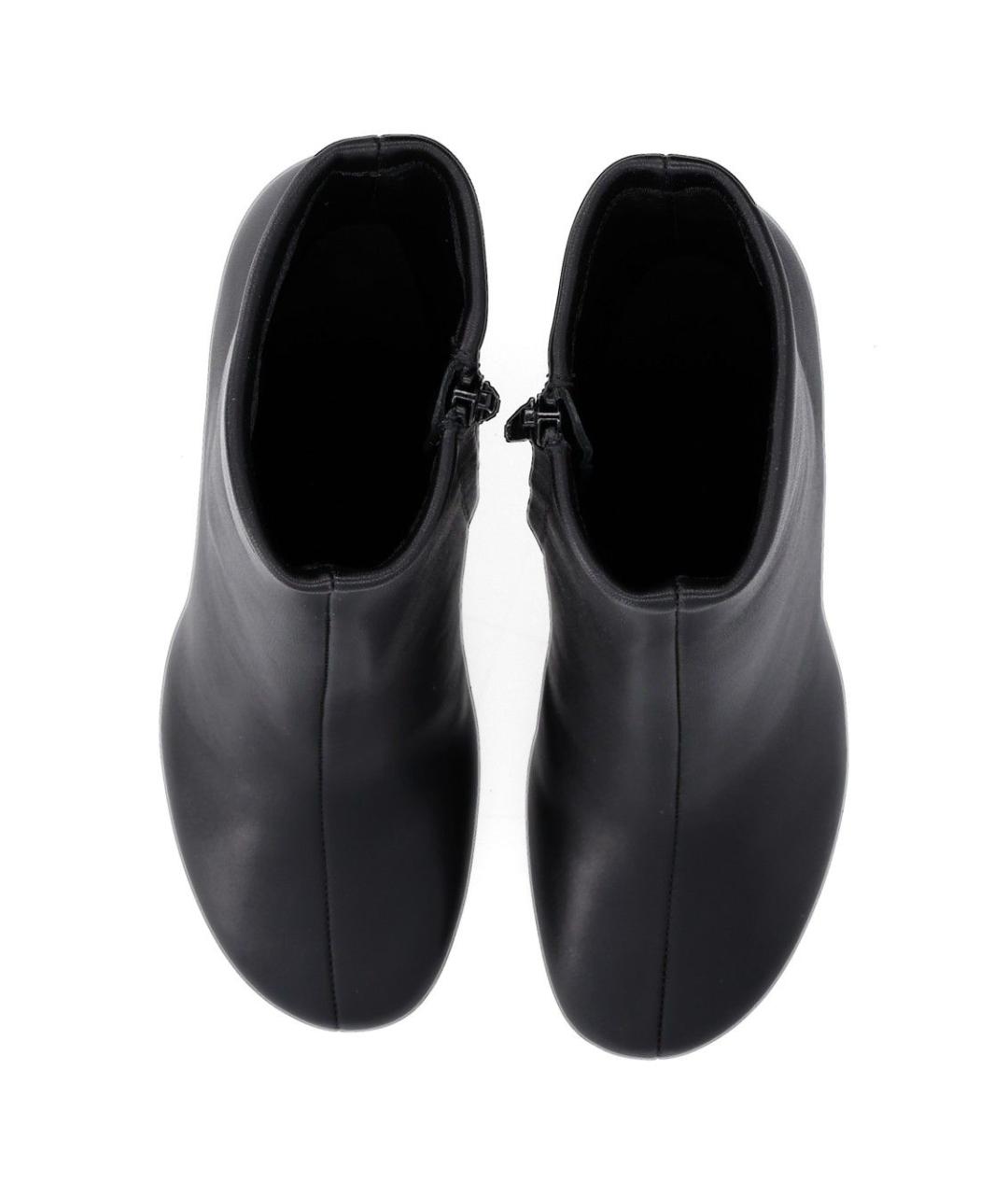 JACQUEMUS Черные кожаные ботильоны, фото 4