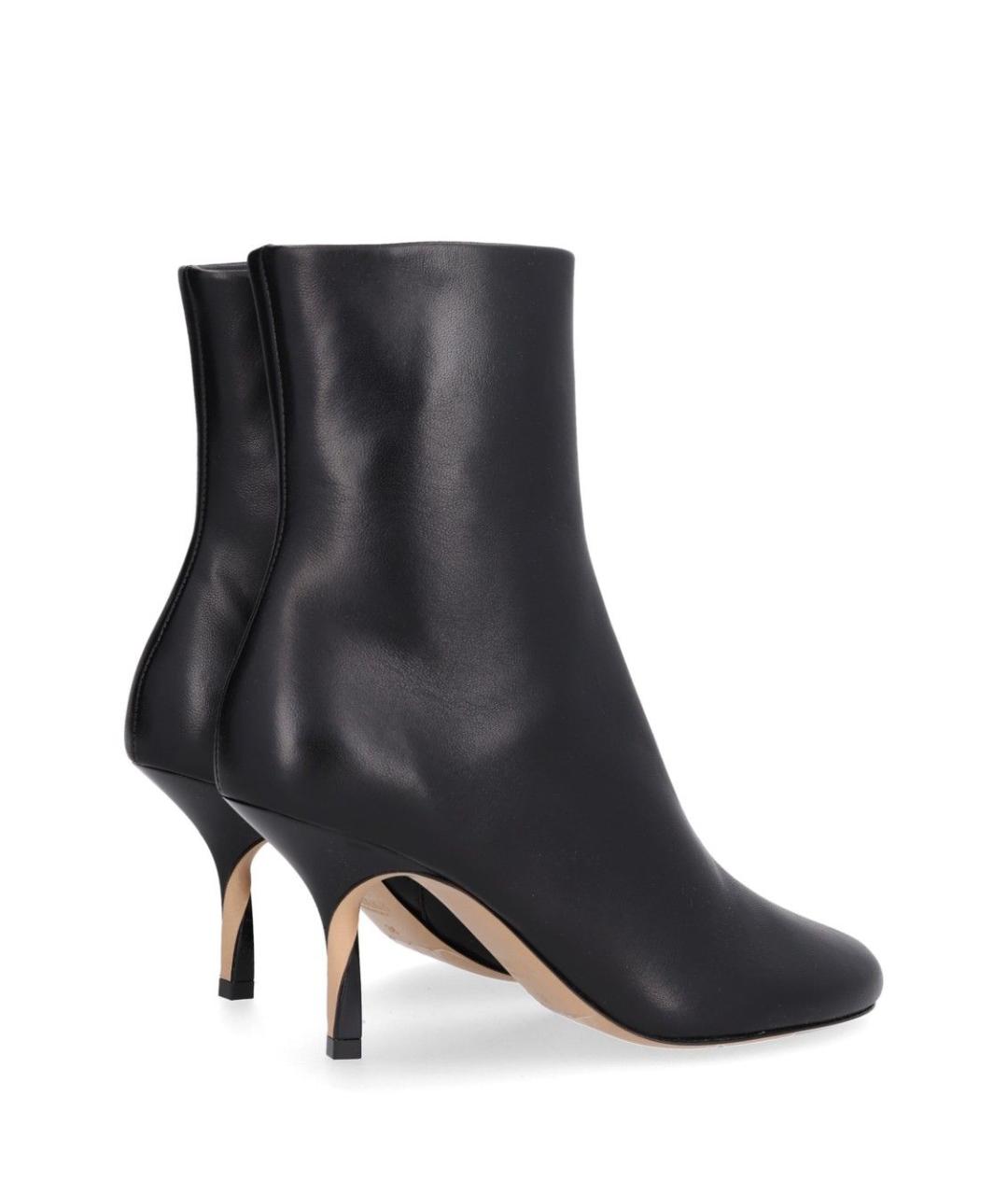 JACQUEMUS Черные кожаные ботильоны, фото 3