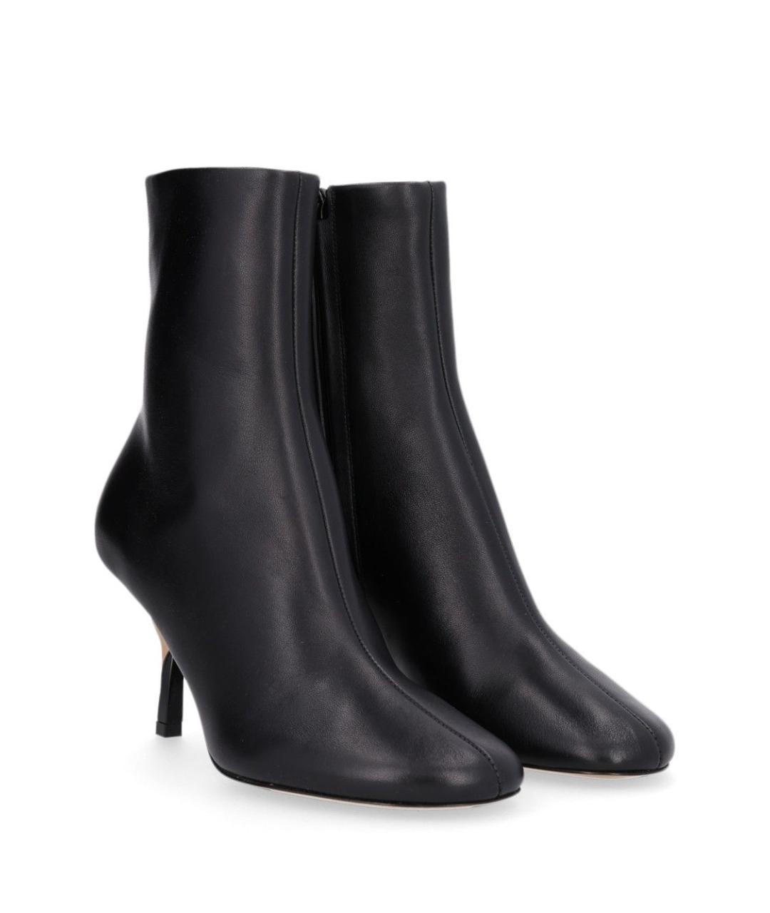 JACQUEMUS Черные кожаные ботильоны, фото 2