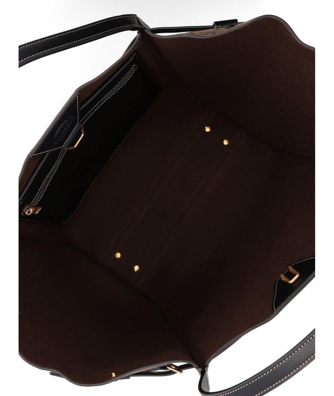 TOD'S Коричневая замшевая сумка с короткими ручками, фото 4