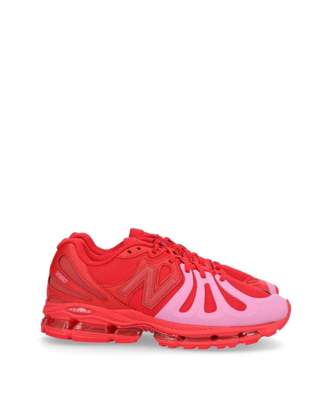 NEW BALANCE Красные текстильные кроссовки, фото 1