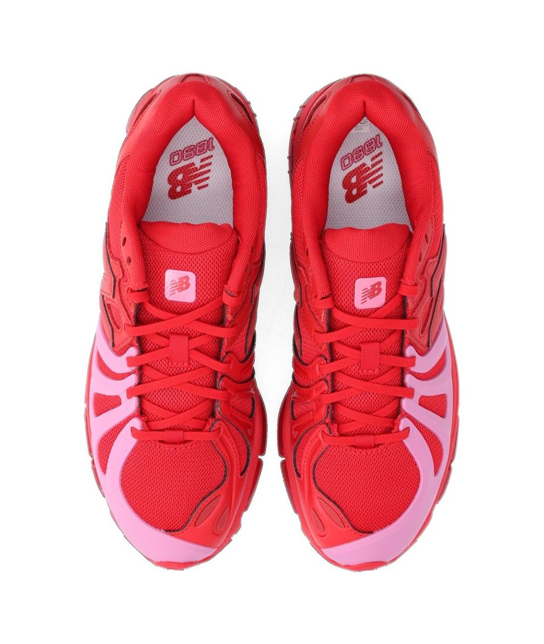 NEW BALANCE Красные текстильные кроссовки, фото 4