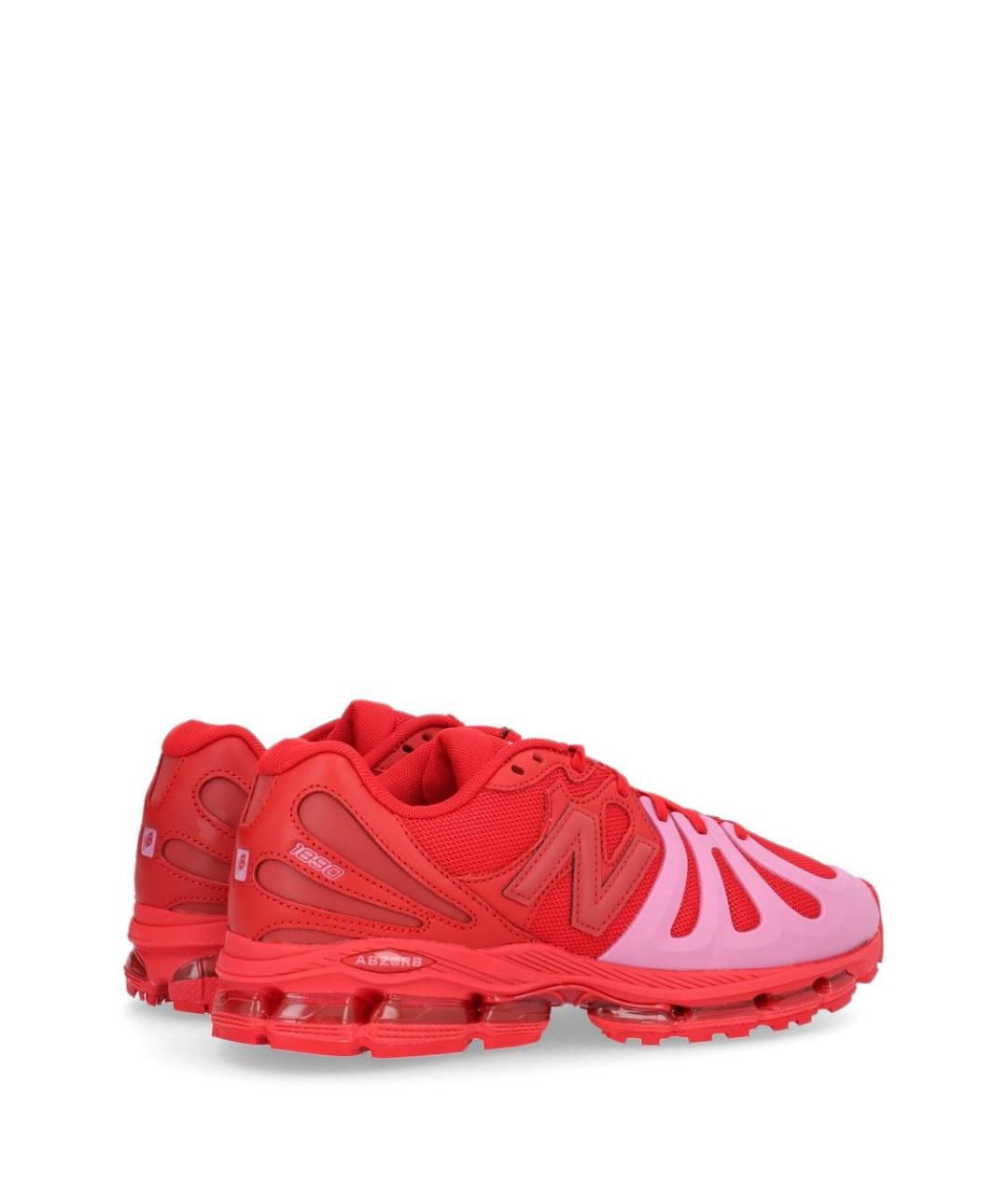 NEW BALANCE Красные текстильные кроссовки, фото 2