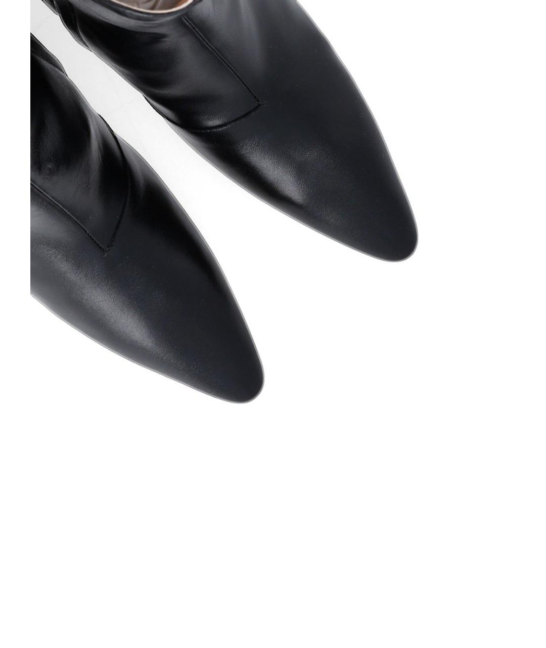 MAISON MARGIELA Черные кожаные ботильоны, фото 4