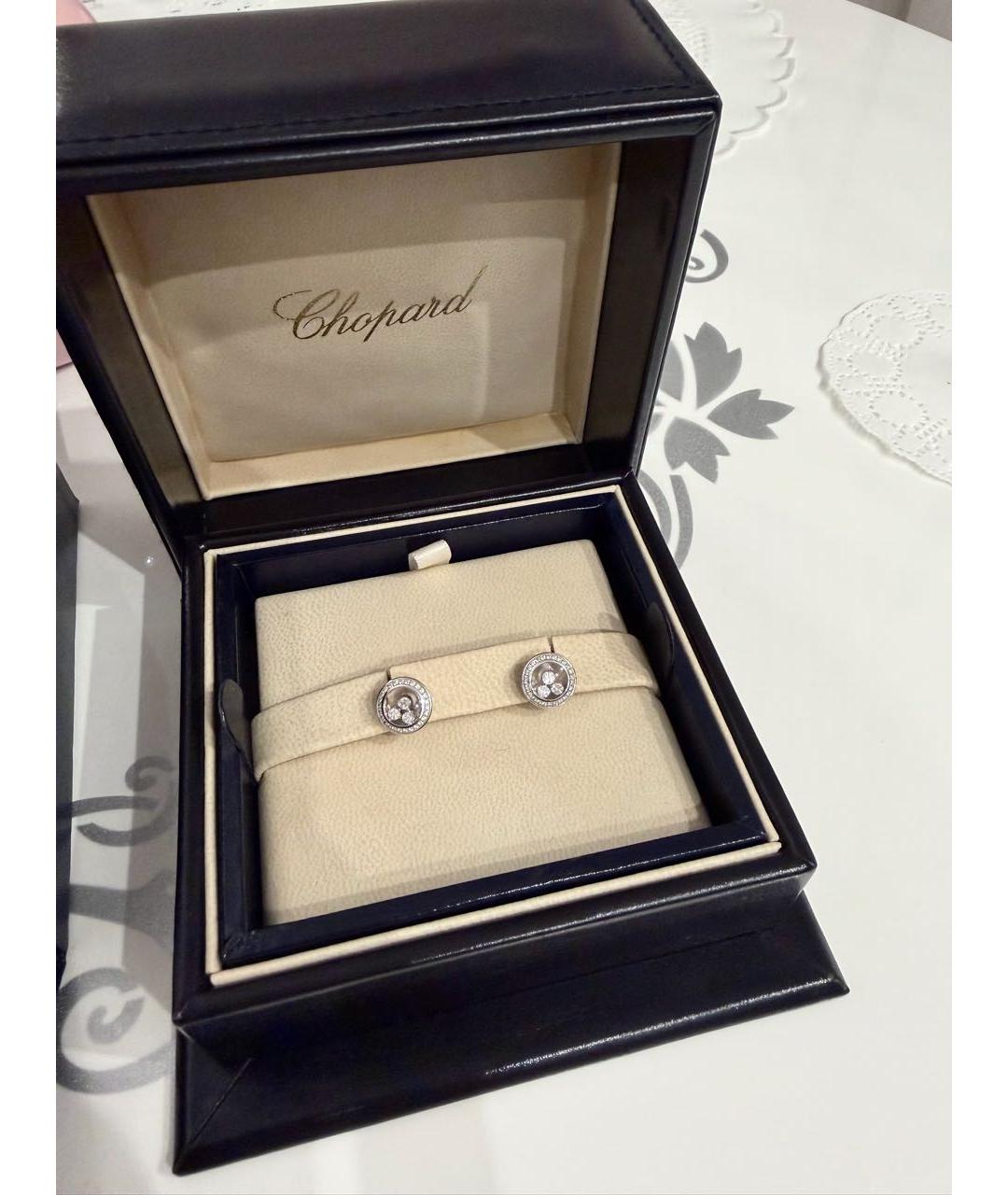 CHOPARD Серебряные серьги из белого золота, фото 2