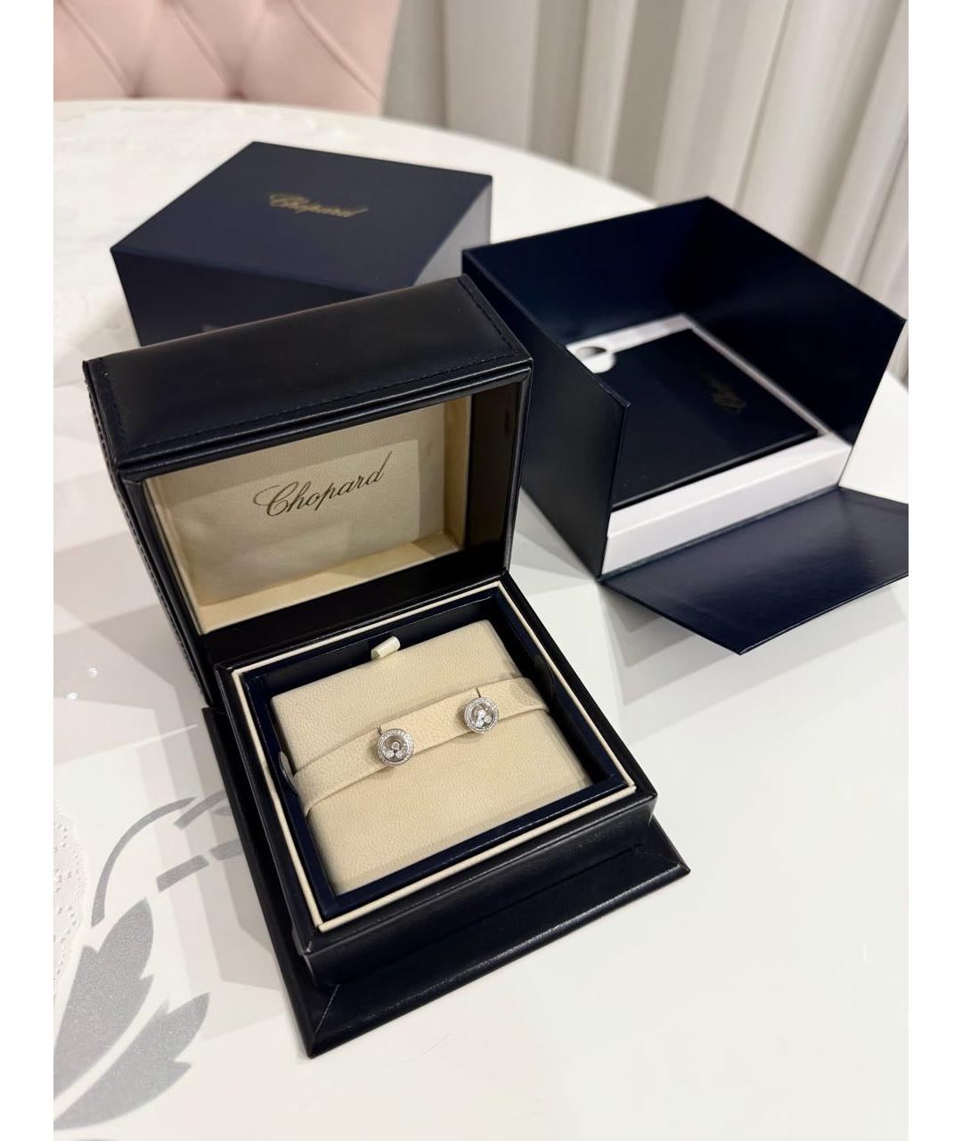 CHOPARD Серебряные серьги из белого золота, фото 3