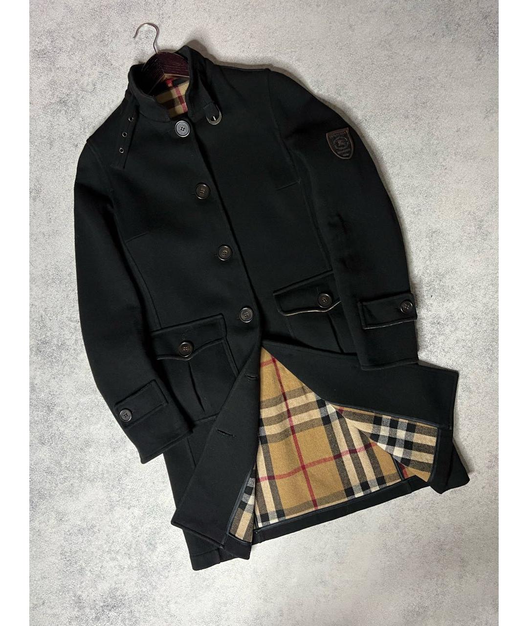 BURBERRY Черное шерстяное пальто, фото 9