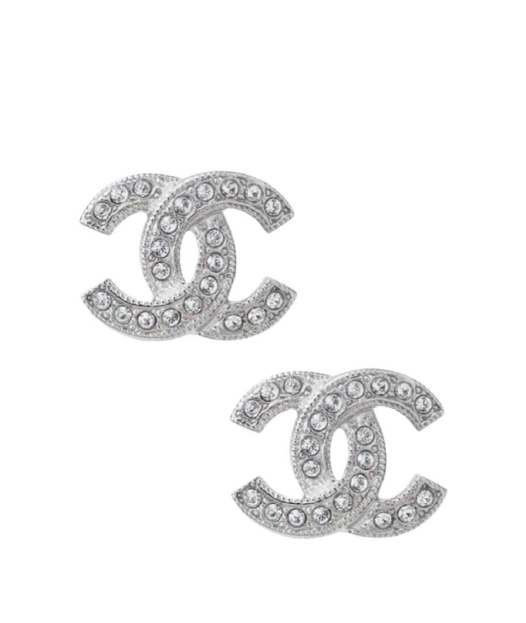 CHANEL Серебряные металлические серьги, фото 6