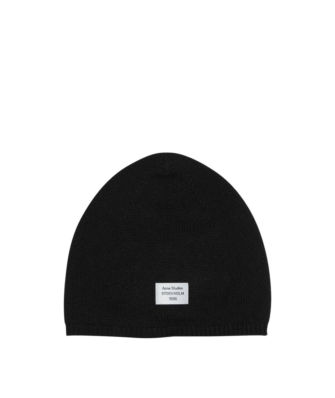 ACNE STUDIOS Черная кашемировая шапка, фото 1