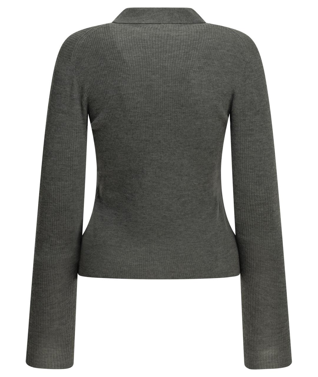 MAX MARA Серый кашемировый джемпер / свитер, фото 2