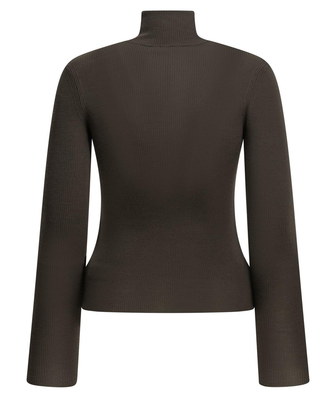 MAX MARA Коричневый шерстяной джемпер / свитер, фото 2