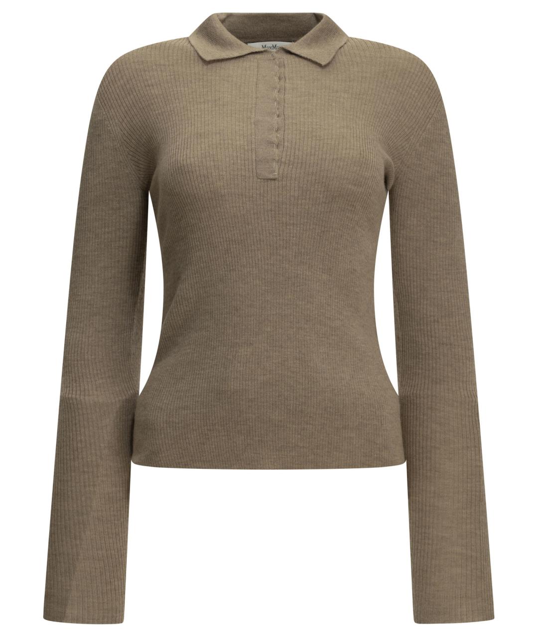 MAX MARA Бежевый кашемировый джемпер / свитер, фото 1