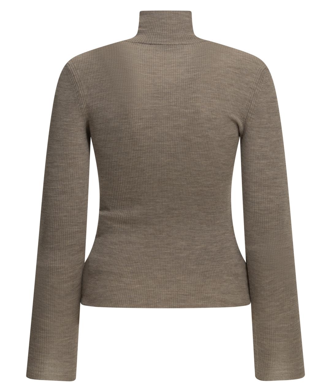 MAX MARA Бежевый шерстяной джемпер / свитер, фото 2