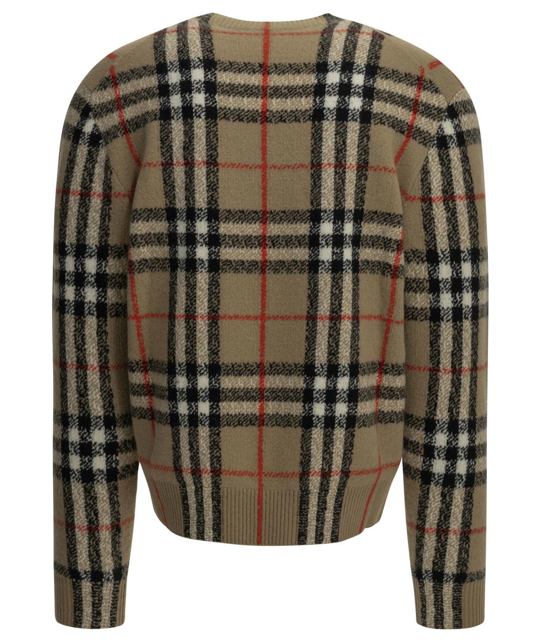 BURBERRY Бежевый кашемировый джемпер / свитер, фото 2