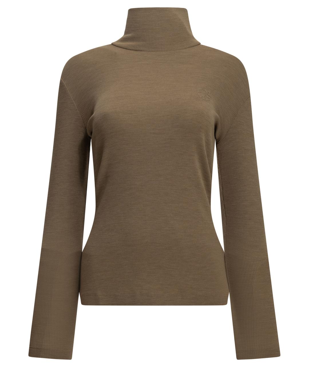 MAX MARA Коричневый шерстяной джемпер / свитер, фото 1