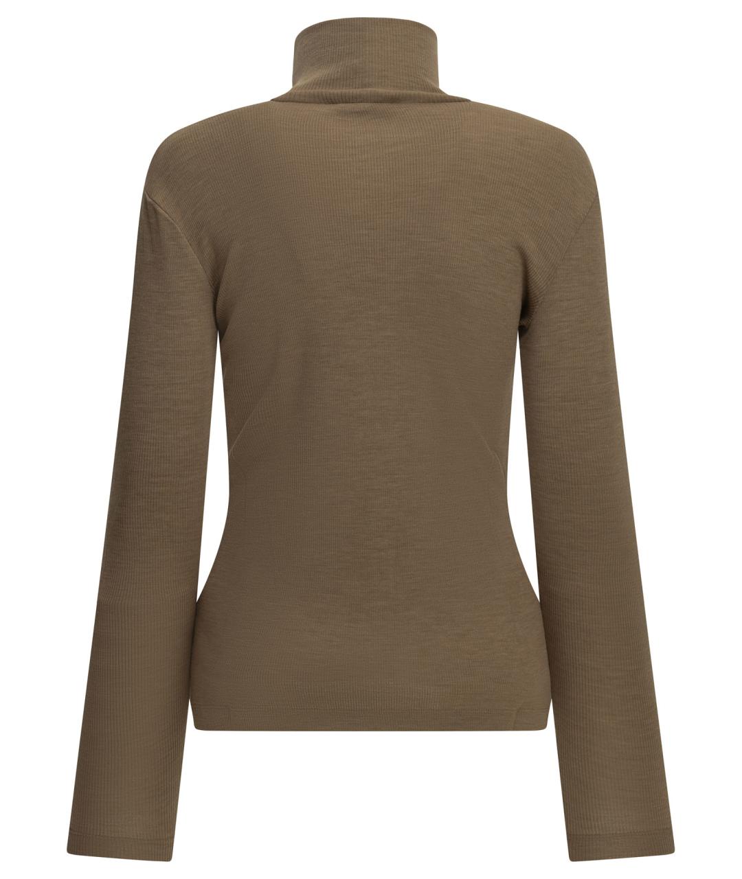 MAX MARA Коричневый шерстяной джемпер / свитер, фото 2