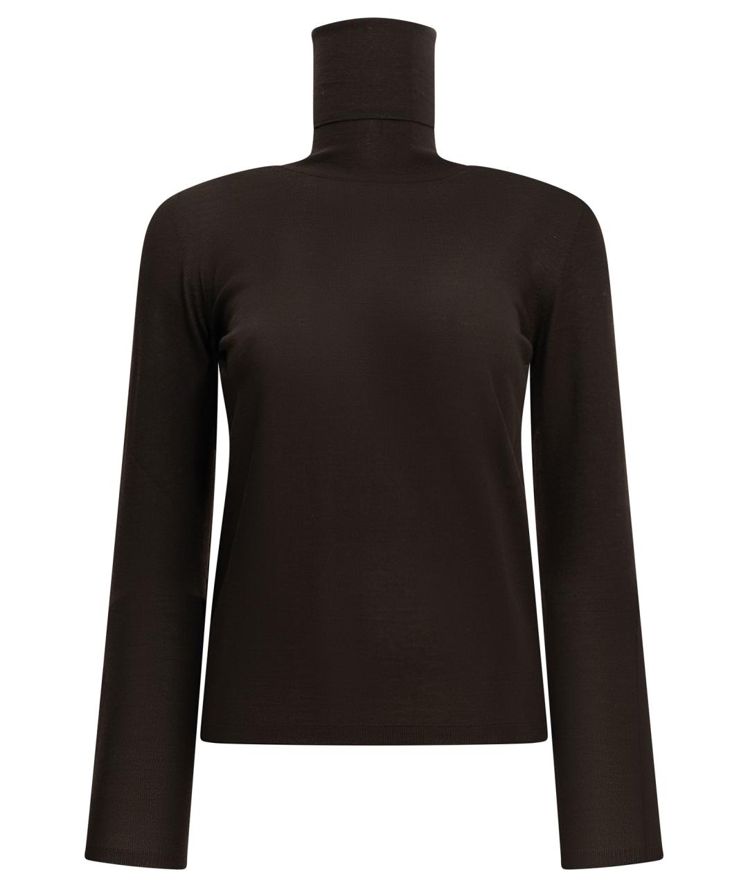 MAX MARA Коричневый шерстяной джемпер / свитер, фото 1