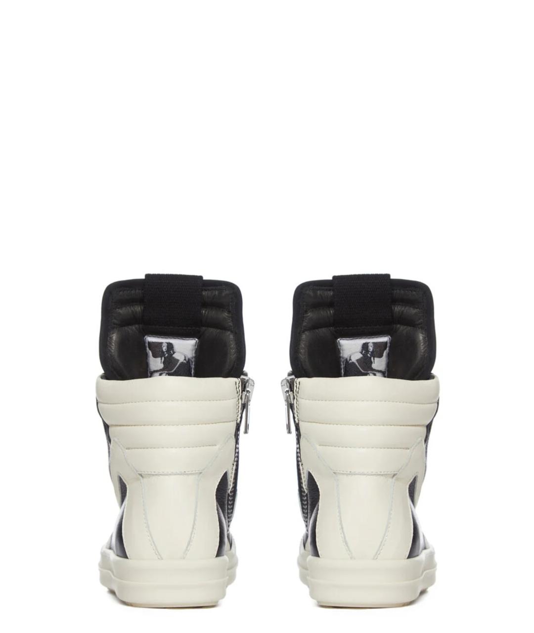RICK OWENS Черные кожаные кеды, фото 4