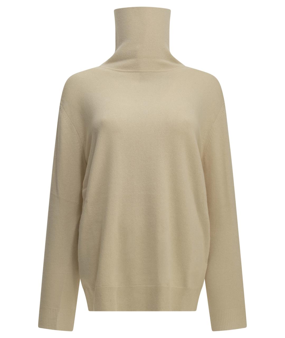 MAX MARA Бежевый шерстяной джемпер / свитер, фото 1