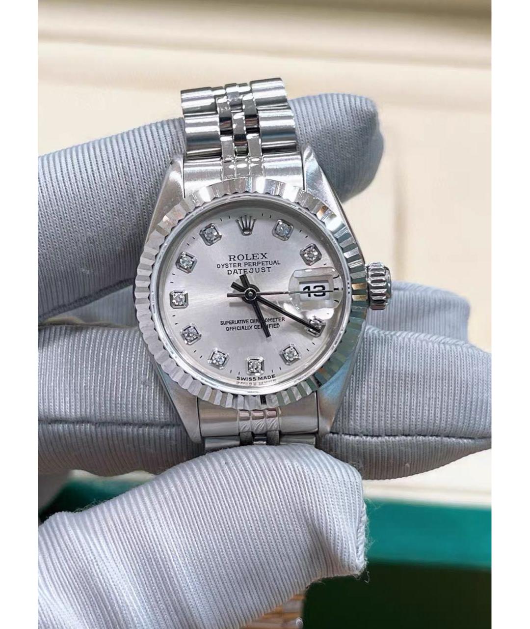 ROLEX Серебряные металлические часы, фото 3