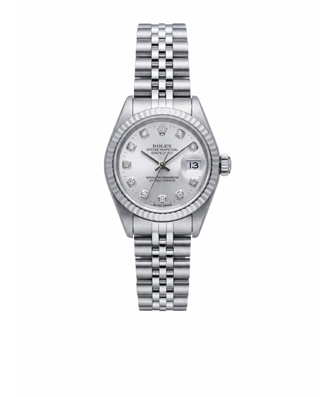 ROLEX Серебряные металлические часы, фото 1