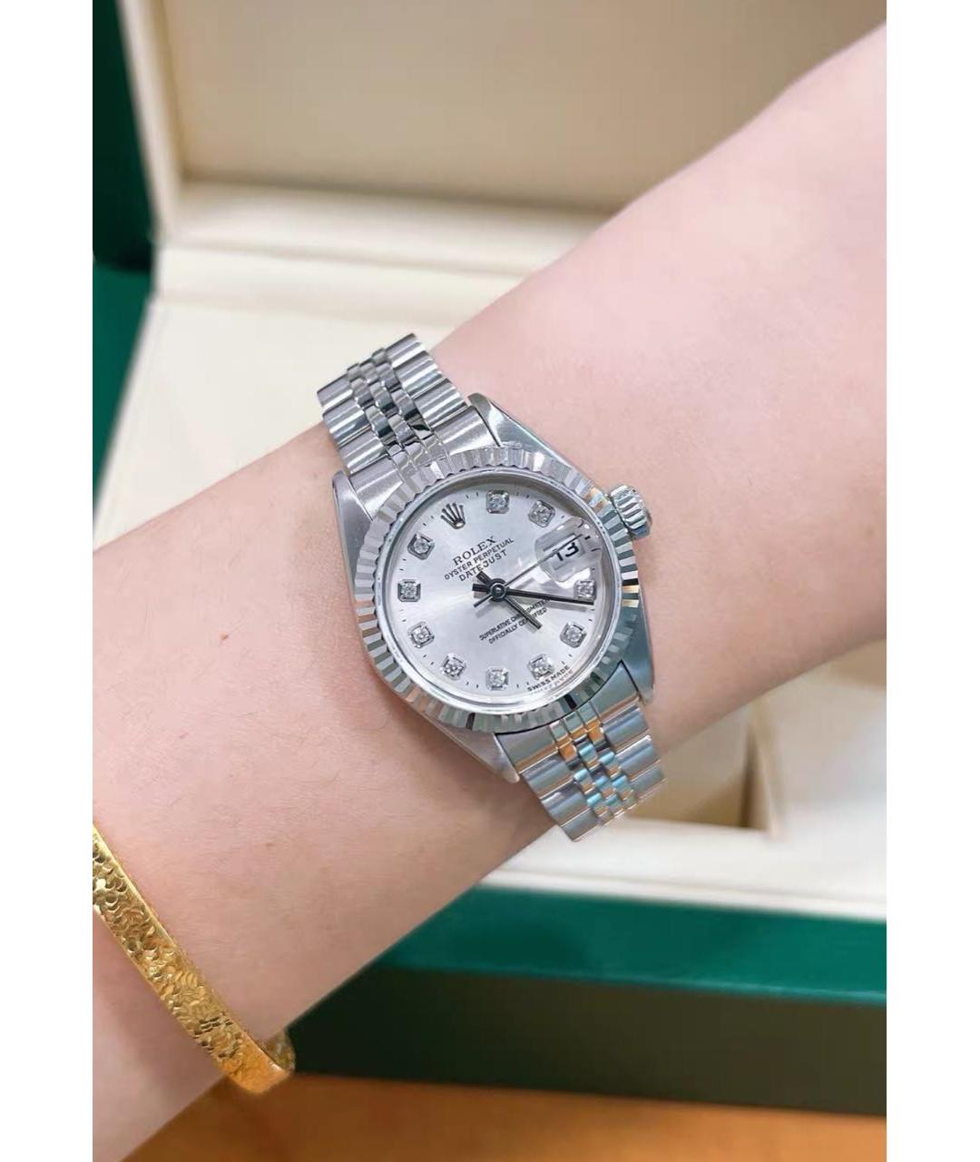 ROLEX Серебряные металлические часы, фото 2