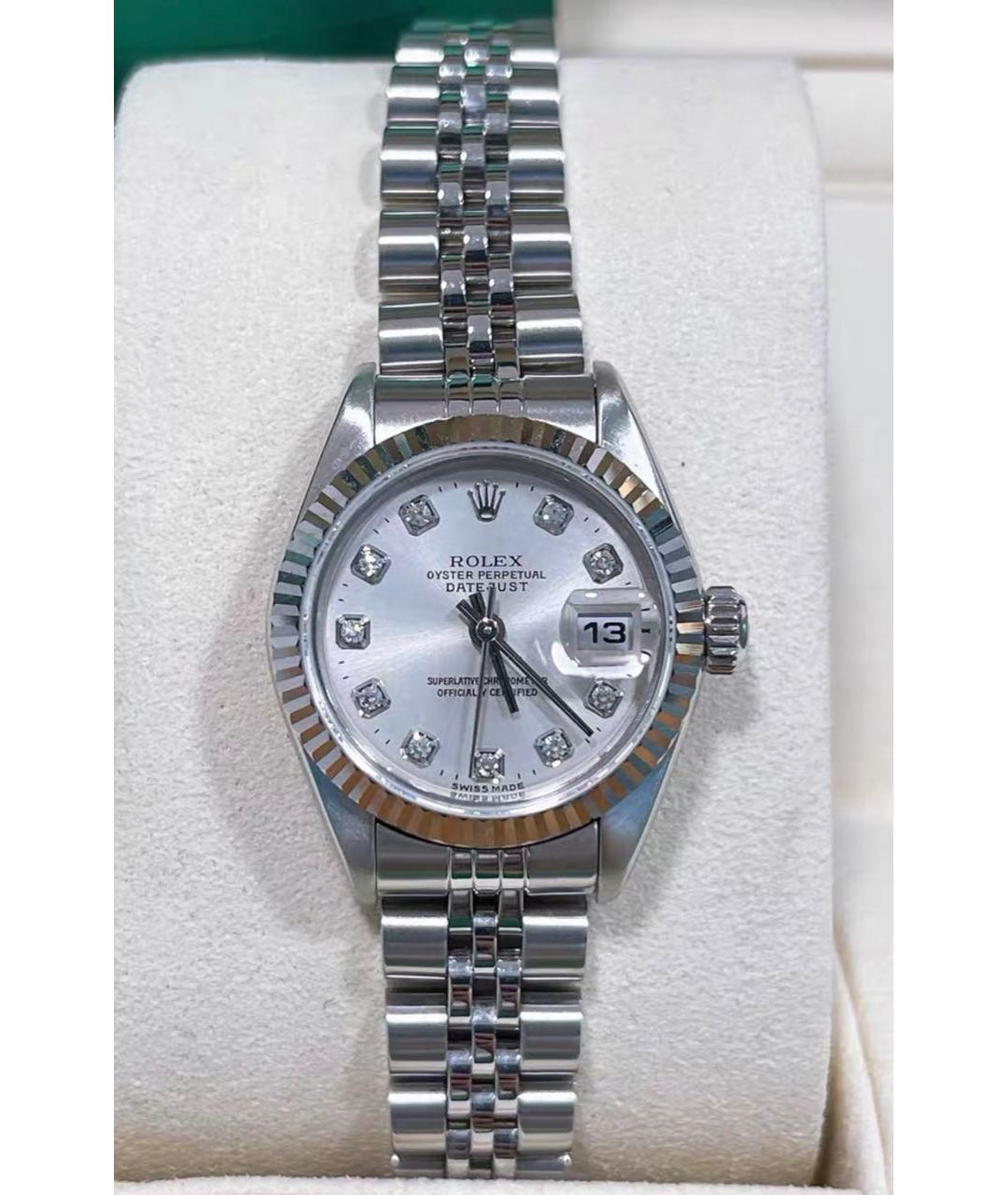 ROLEX Серебряные металлические часы, фото 4