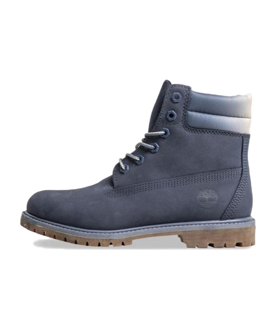 TIMBERLAND Синие нубуковые ботинки, фото 5