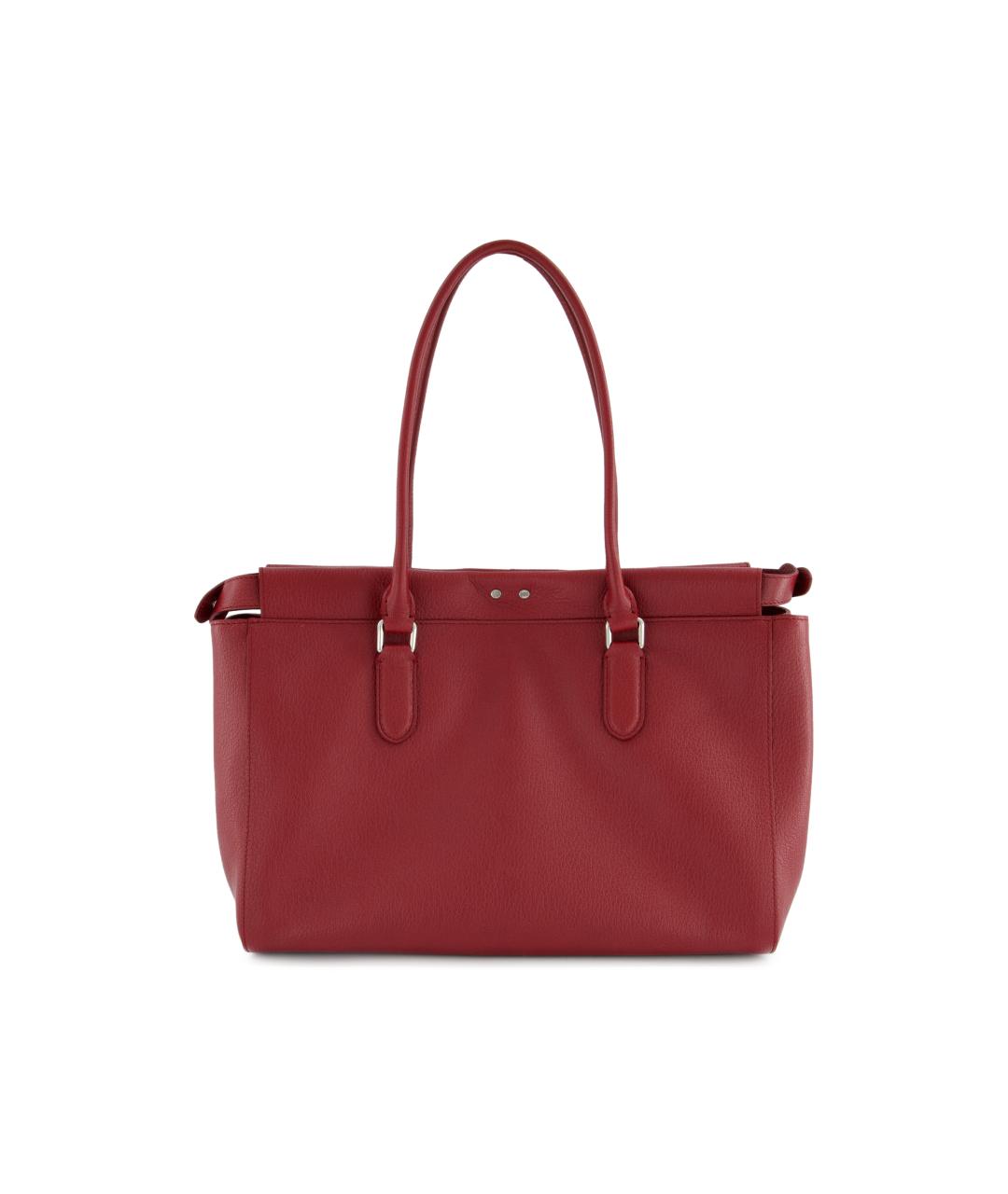 FENDI Красная кожаная сумка тоут, фото 2